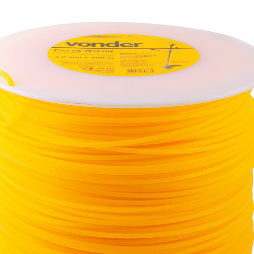 Fio de nylon, 3,0 mm x 500 m quadrado para roçadeiras Fio de nylon, 3,0 mm x 500 m quadrado para roçadeiras