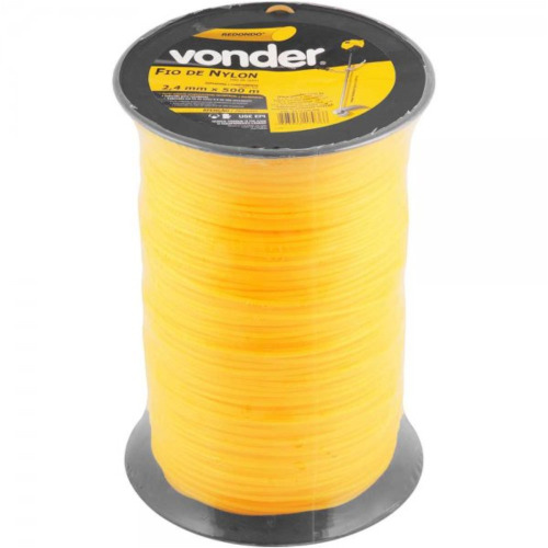 Fio de nylon espessura de 2,4 mm com 500 metros para roçadeira Fio de nylon espessura de 2,4 mm com 500 metros para roçadeira