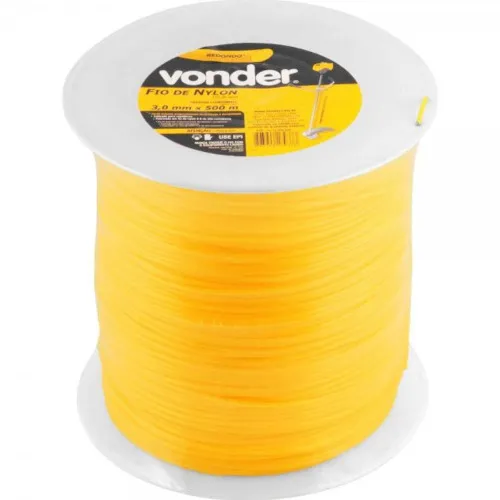 Fio de nylon 3 mm rolo com 500 metros para roçadeiras
