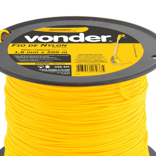 Fio de nylon para aparador de grama 1,6 mm x 500 m Fio de nylon para aparador de grama 1,6 mm x 500 m