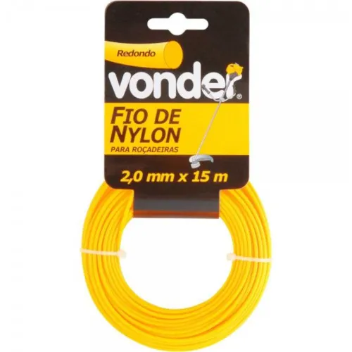 Fio de nylon para roçadeira 2 mm x 15 metros
