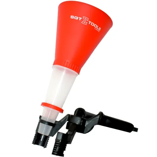Funil para óleo auto-ajustável universal