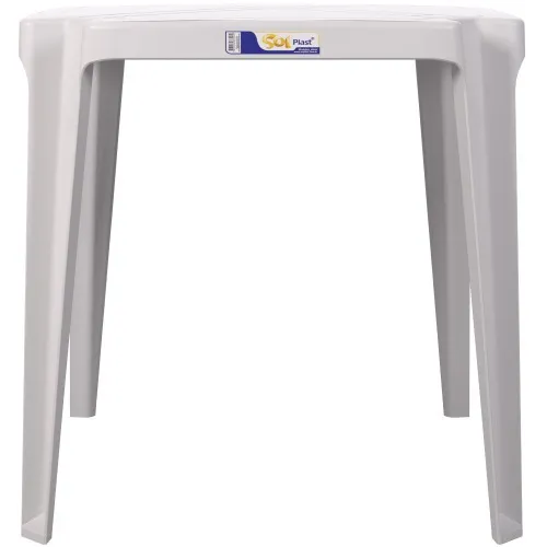 Conjunto de mesa Coruripe com 4 cadeiras plásticas sem braço