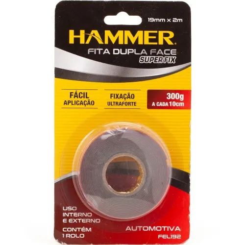 Fita dupla face multiuso automotiva 19mm x 2m - FEL-192