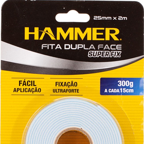 Fita dupla face espuma 25mm x 2m FDF-252