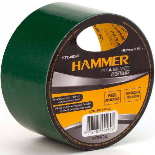 Fita adesiva 48 mm x 5 m silver tape - STC485G