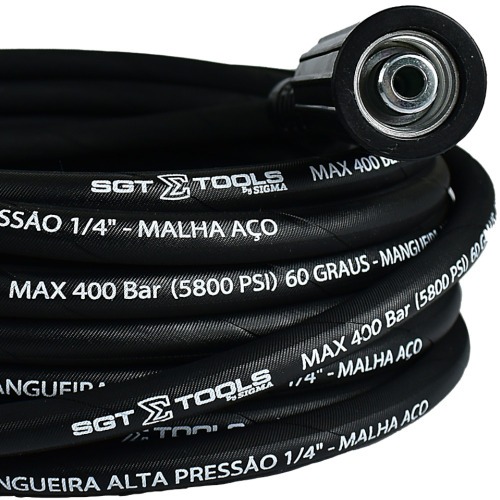 Mangueira para lavadora de alta pressão M22/14 X Engate rápido com 12 metros Mangueira para lavadora de alta pressão M22/14 X Engate rápido com 12 metros