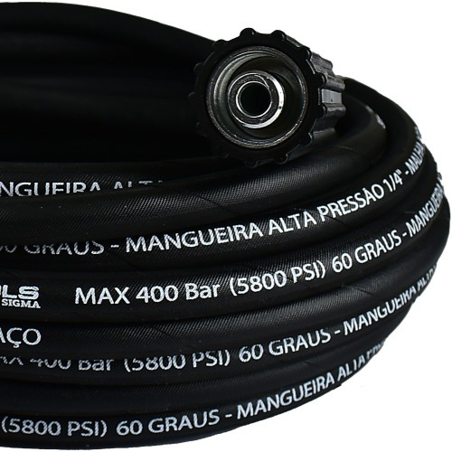 Mangueira para lavadora de alta pressão M22/14 X 1/4 fêmea com 12 ...