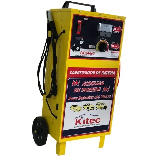 Carregador de bateria 12/24V rápido e lento com auxiliar de partida - CK24A60  110V/220V