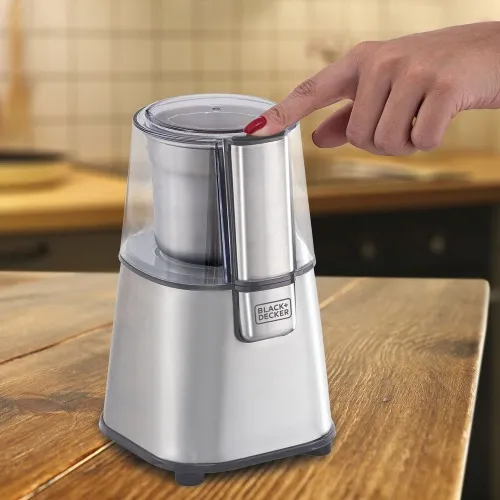 Moedor de café e grãos elétrico 220W em aço inox Gourmand Gris - MG200  110V