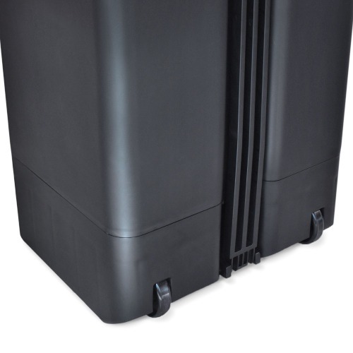 Lixeira plástica 120 litros com roda pedal e tampa click Lixeira plástica 120 litros com roda pedal e tampa click