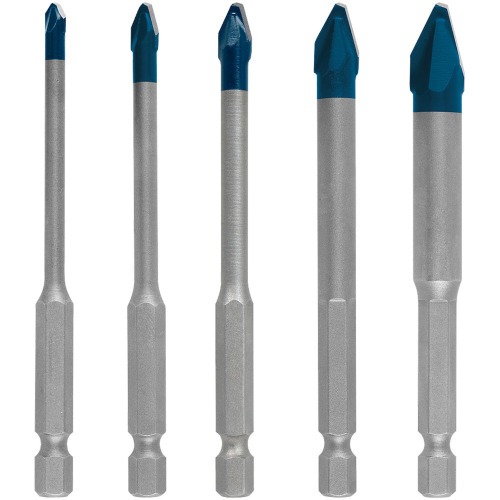 Jogo de broca para porcelanato 4 a 11 mm Hardceramic com 5 pe�as - HEX-9