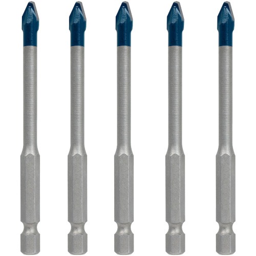 Jogo de brocas para porcelanato 6 mm Hardceramic com 5 peças - HEX-9 Jogo de brocas para porcelanato 6 mm Hardceramic com 5 peças - HEX-9