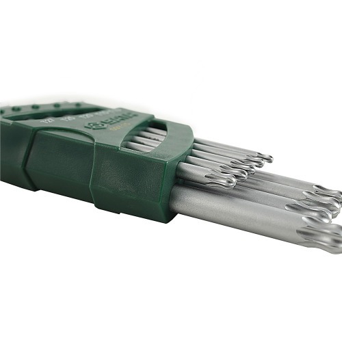 Jogo de chave hexalobular longa T10 a T50 9 peças - ST09715 Jogo de chave hexalobular longa T10 a T50 9 peças - ST09715