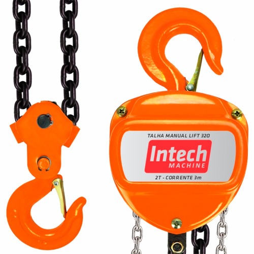 Talha manual com capacidade de 2000 Kg e 3 metros de corrente - LIFT330 Talha manual com capacidade de 2000 Kg e 3 metros de corrente - LIFT330