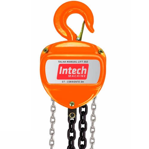 Talha manual com capacidade de 5000 Kg e 3 metros de corrente - LIFT350 Talha manual com capacidade de 5000 Kg e 3 metros de corrente - LIFT350