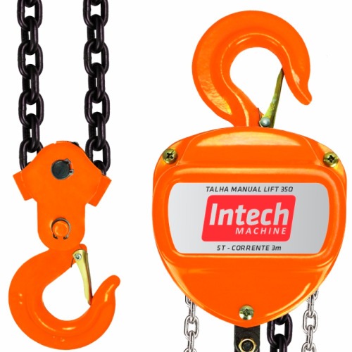Talha manual com capacidade de 5000 Kg e 3 metros de corrente - LIFT350 Talha manual com capacidade de 5000 Kg e 3 metros de corrente - LIFT350