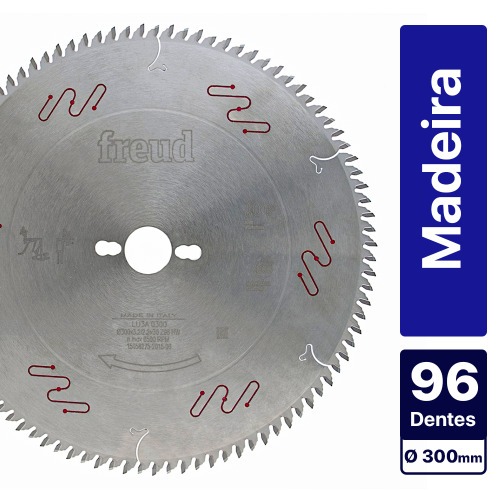 Disco de serra para madeira 300 x 30 mm com 96 dentes - LU3A 0300 Disco de serra para madeira 300 x 30 mm com 96 dentes - LU3A 0300