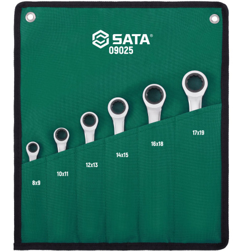 Jogo de chave estrela com catraca de 8 a 19 mm com 6 peças - ST09025SJ Jogo de chave estrela com catraca de 8 a 19 mm com 6 peças - ST09025SJ