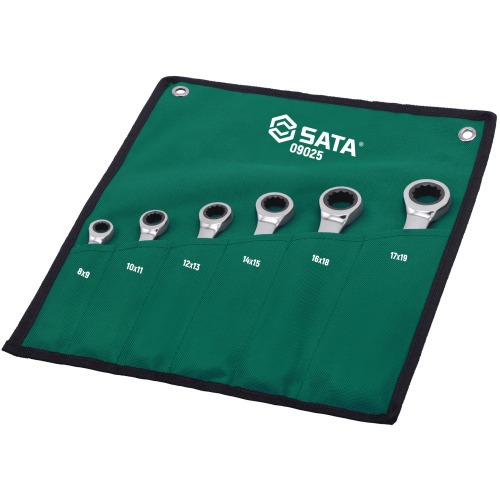 Jogo de chave estrela com catraca de 8 a 19 mm com 6 peças - ST09025SJ Jogo de chave estrela com catraca de 8 a 19 mm com 6 peças - ST09025SJ