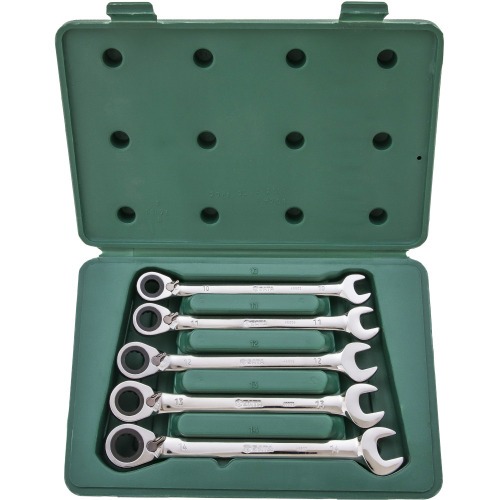 Jogo de chave combinada com catraca reversível de 10 a 14 mm com 5 peças - ST09083SJ Jogo de chave combinada com catraca reversível de 10 a 14 mm com 5 peças - ST09083SJ