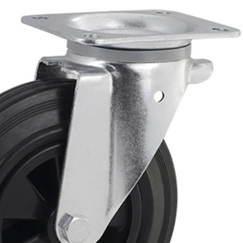 Rodízio giratório com placa 8 Rodízio giratório com placa 8