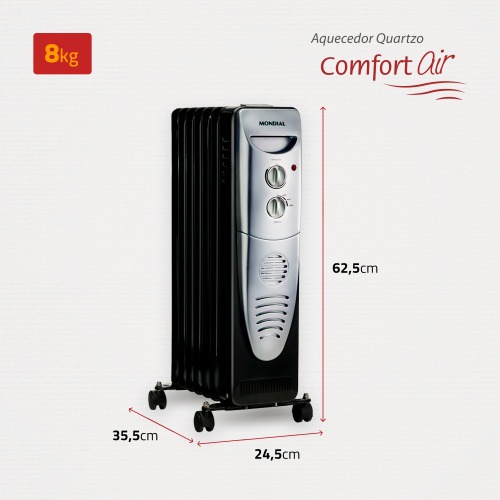 Aquecedor de ambientes 1.500 watts a leo - A-06  220V