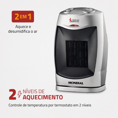 Aquecedor residencial 1.500 watts termo ceramic - A05  220V Aquecedor residencial 1.500 watts termo ceramic - A05  220V