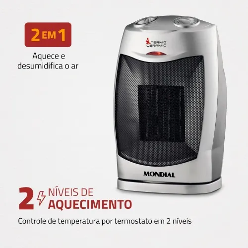 Aquecedor residencial 1.500 watts termo ceramic - A05  220V