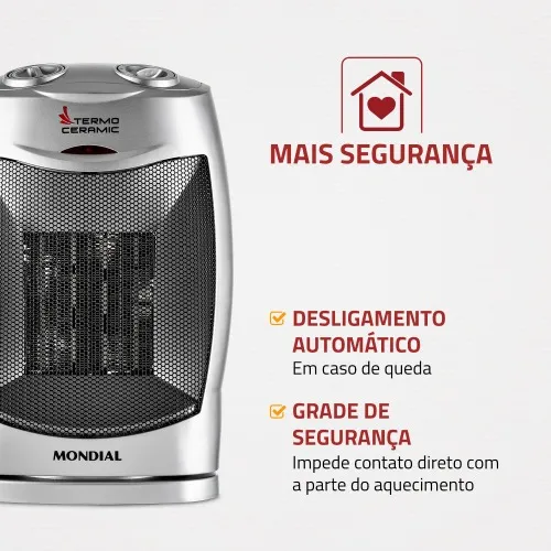 Aquecedor residencial 1.500 watts termo ceramic - A05  220V