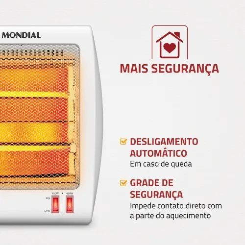 Aquecedor de ambientes 900 watts a quartzo - Confort Air II  110V