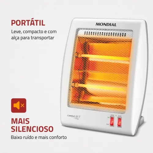 Aquecedor de ambientes 900 watts a quartzo - Confort Air II  110V