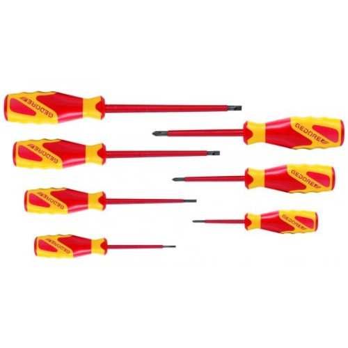 Jogo de chave de fenda e phillips isoladas com 7 peças - VDE 2170 Jogo de chave de fenda e phillips isoladas com 7 peças - VDE 2170