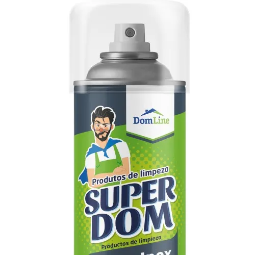Limpa inox spray 300 ml Super Dom - Brilho Inox