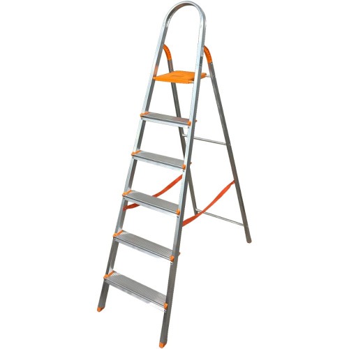 Escada de alumínio 6 degraus residencial - EDS006 Escada de alumínio 6 degraus residencial - EDS006