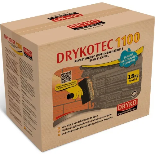 Impermeabilizante argamassa semi-flexível 18kg - DRYKOTEC 1100