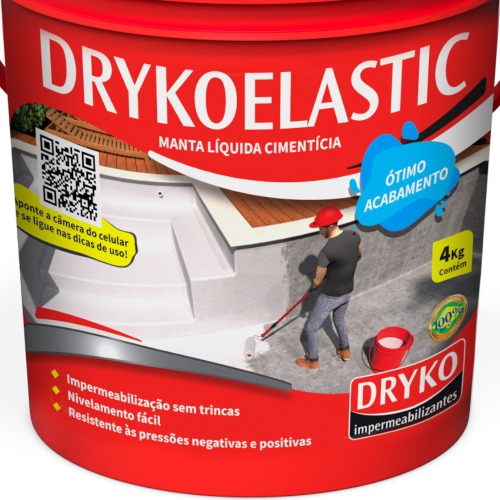 Impermeabilizante manta lquida cimentcia 4kg - DRYKOELASTIC