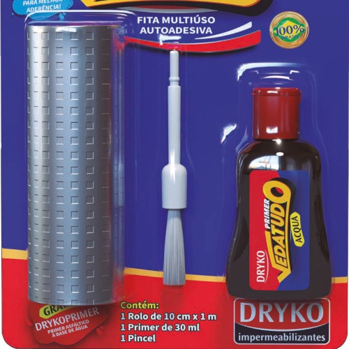 Fita adesiva impermeabilizante 10 cm x 1 m vedatudo - DRYKOFITA
