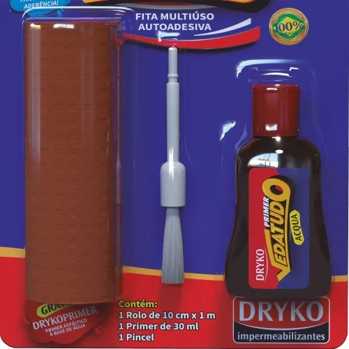 Fita adesiva impermeabilizante 10 cm x 1 m vedatudo - DRYKOFITA
