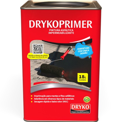 Impermeabilizante asfáltico 18L - DRYKOPRIMER ECO Impermeabilizante asfáltico 18L - DRYKOPRIMER ECO