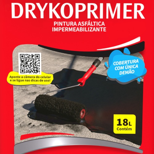 Impermeabilizante asfáltico 18L - DRYKOPRIMER ECO Impermeabilizante asfáltico 18L - DRYKOPRIMER ECO