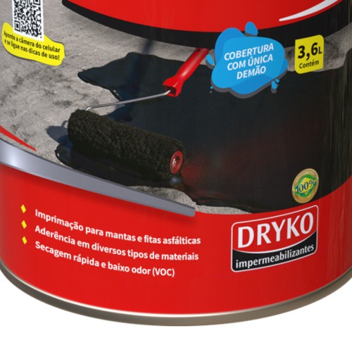 Impermeabilizante asfltico 3,6L - DRYKOPRIMER ECO