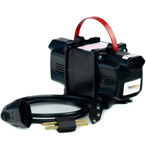Transformador de voltagem 1010VA tomada tripolar 10A bivolt - Tecno  110V/220V