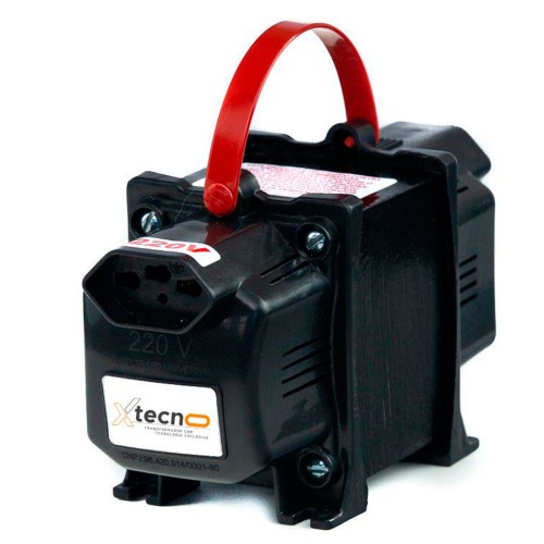 Transformador de voltagem 1500 VA tomada tripolar 10A bivolt - Tecno  110V/220V