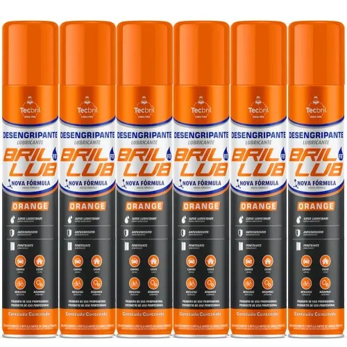 Kit 6 óleos lubrificante desengripante 250 ml - Bril Lub Fit