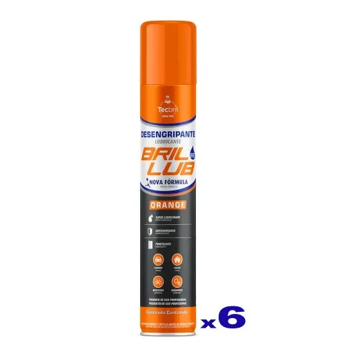 Kit 6 óleos lubrificante desengripante 250 ml - Bril Lub Fit