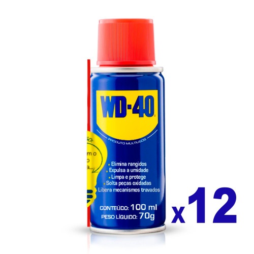 Kit 12 leos lubrificante desengripante multiuso 100 ml - WD-40