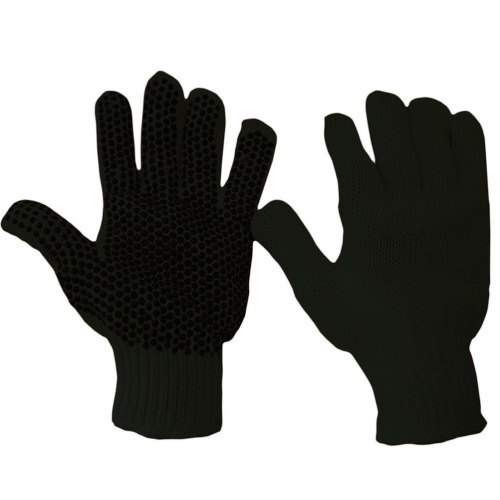 Kit 12 pares de luvas de malha pigmentada tricotada preta Kit 12 pares de luvas de malha pigmentada tricotada preta