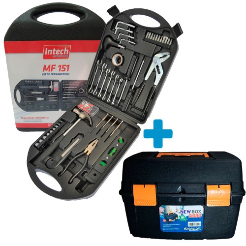 Jogo de ferramentas com maleta 151 peas MF151 + Maleta plstica para serra mrmore