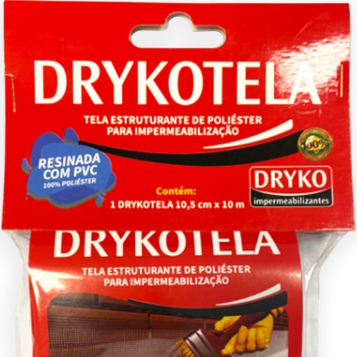 Tela resinada para estruturação 105 mm x 10 m - DRYKOTELA Tela resinada para estruturação 105 mm x 10 m - DRYKOTELA